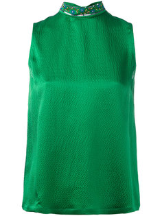embellished high neck sleeveless top LAutre Chose