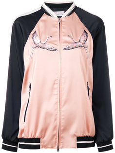 куртка-бомбер с вышивкой Red Valentino