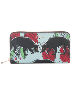 printed zip wallet  Furla