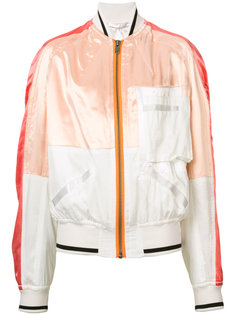 patched satin bomber jacket Haider Ackermann