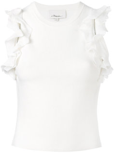 топ с открытыми плечами и рюшами 3.1 Phillip Lim