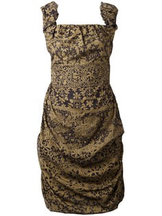 lace print square neck dress Vivienne Westwood