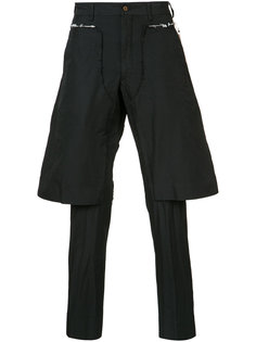 layered tailored cropped trousers Comme Des Garçons Homme Plus