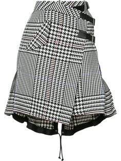 houndstooth check skirt Sacai