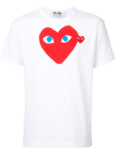 heart print T-shirt Comme Des Garçons Play