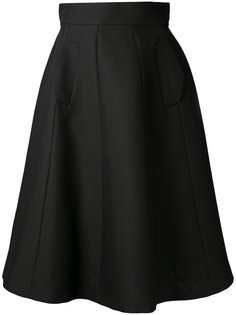 расклешенная юбка миди А-образного силуэта Martin Grant