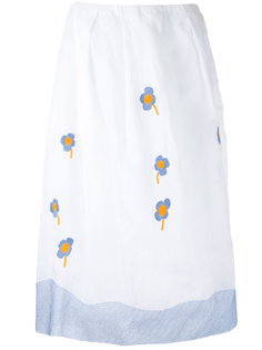 юбка с цветочной вышивкой Jupe By Jackie