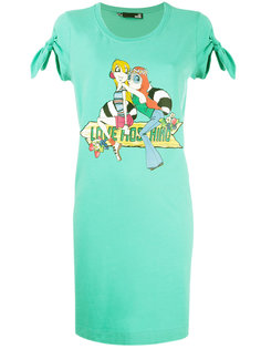 платье из джерси с логотипом Love Moschino