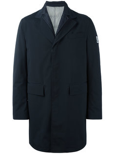 однобортное пальто с заплаткой  Moncler Gamme Bleu