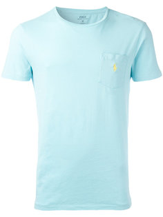 футболка с вышитым логотипом Polo Ralph Lauren
