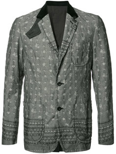 patterned jacket Sacai