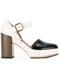 трехцветные туфли Marni
