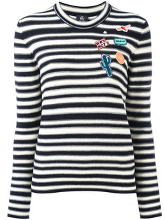 джемпер в полоску с нашивками Ps By Paul Smith