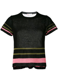 вязаный топ со вставками  Red Valentino