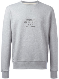 slogan print sweatshirt Saturdays Nyc