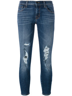 distressed skinny jeans J Brand