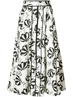 printed flared skirt Carolina Herrera