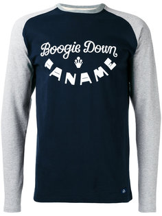 футболка с контрастными длинными рукавами и логотипом Bleu De Paname