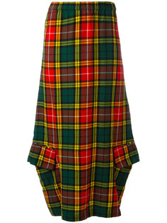 юбка-макси в шотландскую клетку Comme Des Garçons Vintage