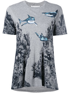 футболка с принтом рыб Stella McCartney