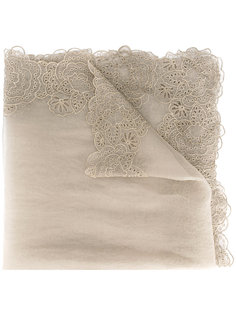 floral embroidered scarf Faliero Sarti