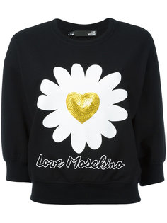 толстовка с принтом маргаритки Love Moschino