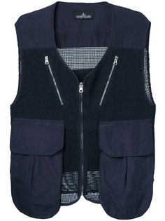 cargo pocket mesh waistcoat Stone Island Shadow Project