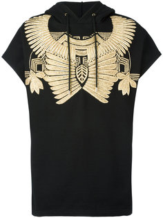 golden embroidery sleeveless hoodie Les Hommes