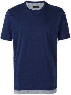 contrast trim T-shirt Z Zegna