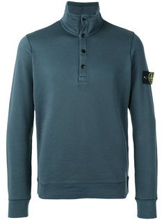 button collar sweatshirt Stone Island