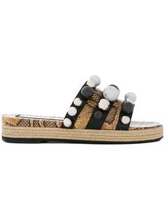 snake effect embellished slides Nº21