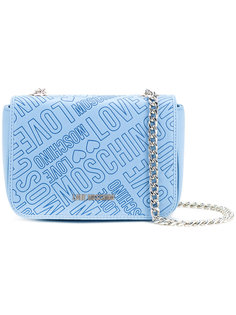 сумка через плечо с тисненым логотипом  Love Moschino