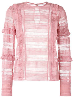 grid blouse  Self-Portrait