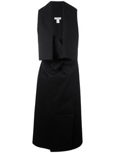 sleeveless tuxedo duster Lucio Vanotti