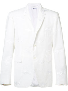 shark embroidered blazer Thom Browne