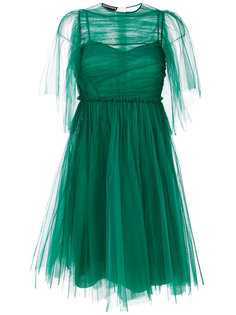 pleated maxi dres Rochas