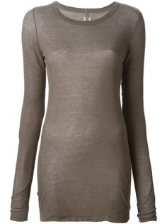 удлинённый топ в рубчик Rick Owens