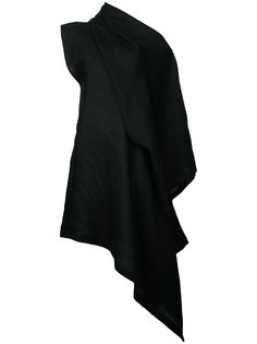 left off-shoulder dress Yohji Yamamoto