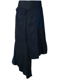 flap patched skirt Yohji Yamamoto