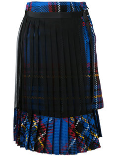 pleated tartan skirt Sacai