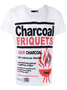 футболка с принтом charcoal  Love Moschino