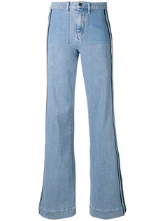 расклешенные джинсы с лампасами Victoria Victoria Beckham