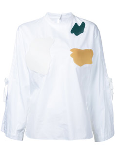 flared tied longsleeves blouse Toga