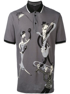 рубашка поло с музыкантами Dolce &amp; Gabbana