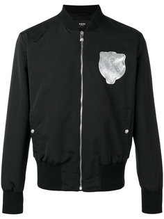 patch-embellished bomber jacket Versus