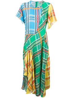 checked panel dress Preen By Thornton Bregazzi