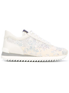 embellished lace trainers Le Silla