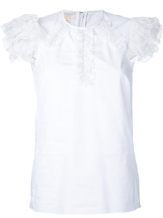 frill sleeve blouse Giambattista Valli