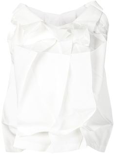 блузка с мятым эффектом без рукавов Issey Miyake