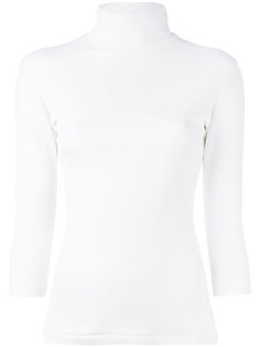 three-quarter sleeve turtleneck top Yohji Yamamoto